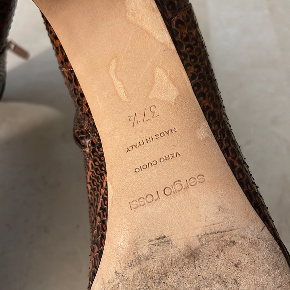 Sergio Rossi Python Ankle Boot - image 4